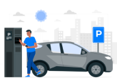 Illustration d'un parking